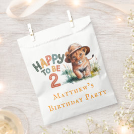 Bolsa De Papel Feliz De Ser Dos Fiestas De Cumpleaños De La Cub D