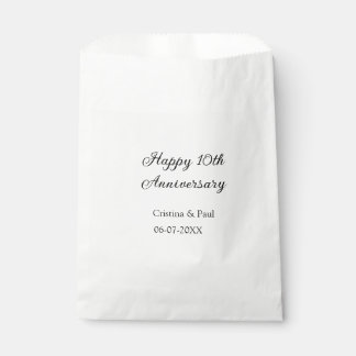 Bolsa De Papel Feliz décimo aniversario simple nombre mínimo de b