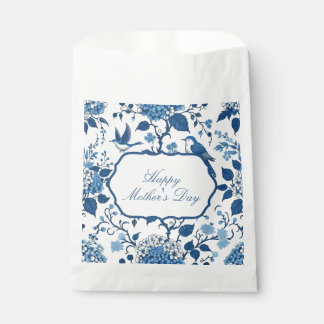 Bolsa De Papel Feliz Día de la Madre Elegante Floral Chinoiserie 