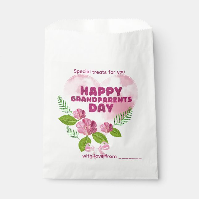Bolsa De Papel Feliz Día de los Abuelos  (Anverso)