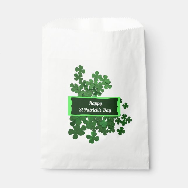 Bolsa De Papel Feliz Día de San Patricio (Anverso)