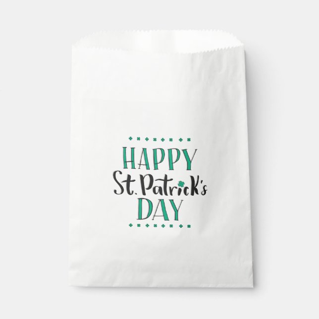 Bolsa De Papel Feliz Día de San Patricio (Anverso)
