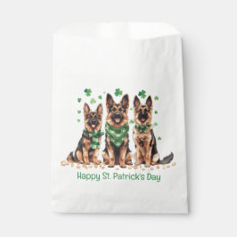 Bolsa De Papel Feliz Día de San Patricio, perros pastores alemane