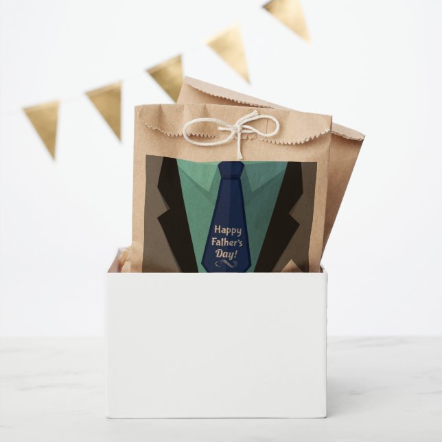 Bolsa De Papel Feliz Día del Padre (Fiesta)