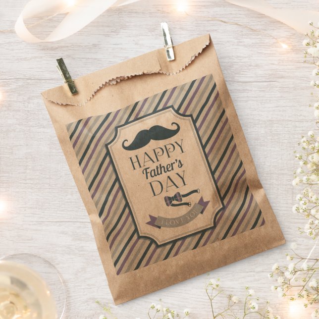 Bolsa De Papel Feliz Día del Padre (Cortado)