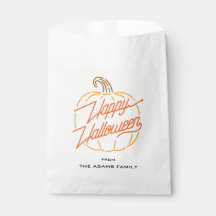 Feliz Halloween Bolsas de Favor Personalizadas Neo