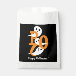 Bolsa De Papel Feliz Halloween Boo Fantasma Negro