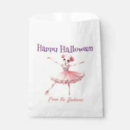 Bolsa De Papel Feliz Halloween | FUN SKELETON BALLERINA