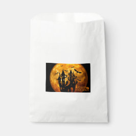 Bolsa De Papel Feliz Halloween (luna llena)