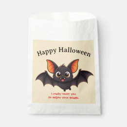 Bolsa De Papel Feliz Halloween Murciélago Personalizado
