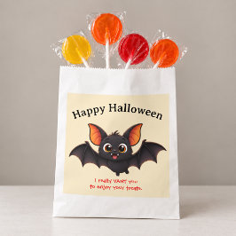 Bolsa De Papel Feliz Halloween Murciélago Personalizado