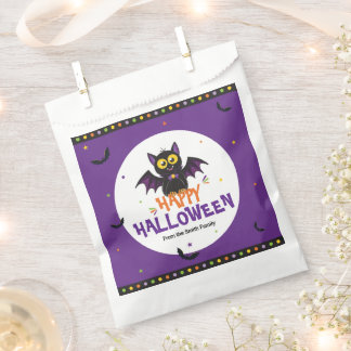 Bolsa De Papel Feliz Halloween Murciélago Vampiro Truco o Trato