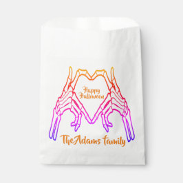 Bolsa De Papel Feliz Halloween Personalizado de escritura moderna