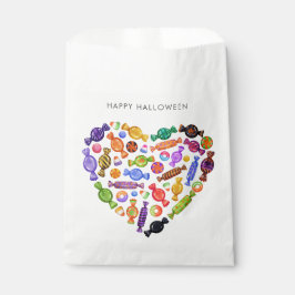 Bolsa De Papel Feliz Halloween Spooky Sweet Candy Heart