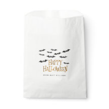 Feliz Halloween Watercolor Bats