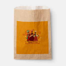 Bolsa De Papel Feliz Kwanzaa 3 Damas de Amarillo