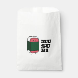 Bolsa De Papel Feliz Musubi de Hawái Sushi Nori algas marinas