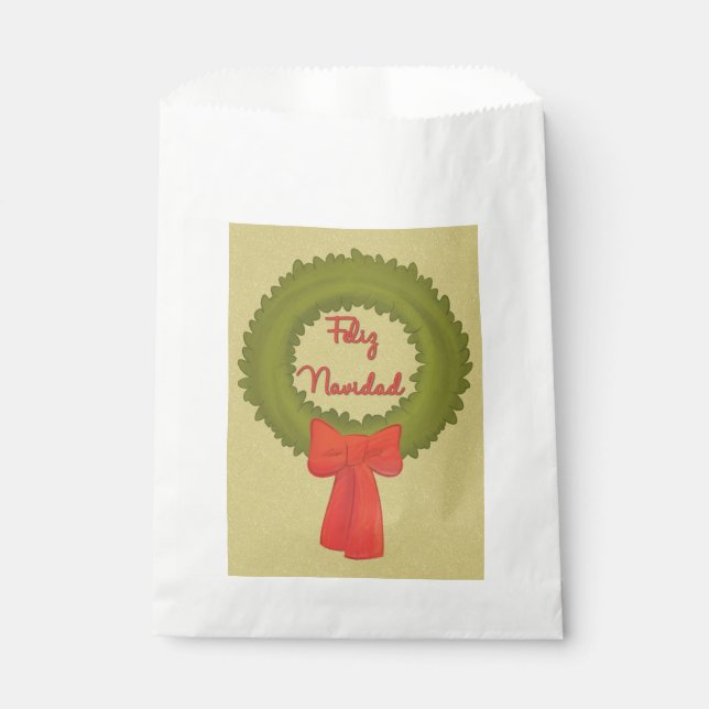 Bolsa De Papel Feliz Navidad (Anverso)