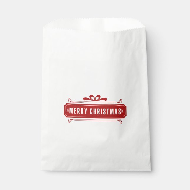 Bolsa De Papel Feliz Navidad (Anverso)