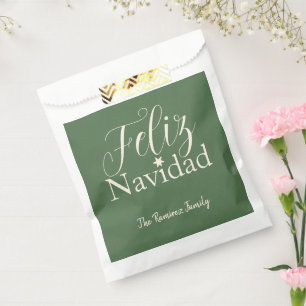 Bolsa De Papel Feliz Navidad, familia navideña de Navidades moder