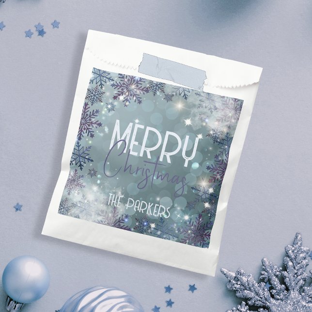 Bolsa De Papel Feliz Navidad Magical Winter Wonderland (Subido por el creador)