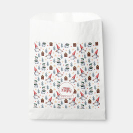 Bolsa De Papel Feliz Navidad Snowflakes Snowflakes Monograma