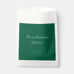 Bolsa De Papel Feliz Navidad verde planicie vacaciones en solitar