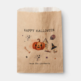 Bolsa De Papel Feliz otoño a la familia Fiesta Skull