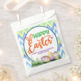 Bolsa De Papel Feliz Pascua, Caza de Huevos y Comida para Compart