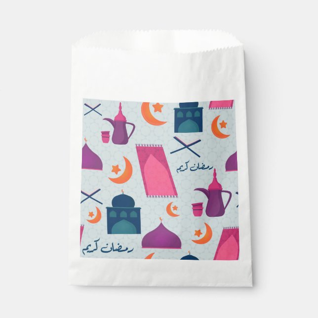 Bolsa De Papel Feliz patrón de Ramadán (Anverso)
