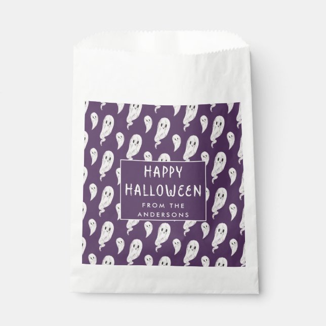 Bolsa De Papel Feliz regalo de fiesta de Halloween (Anverso)