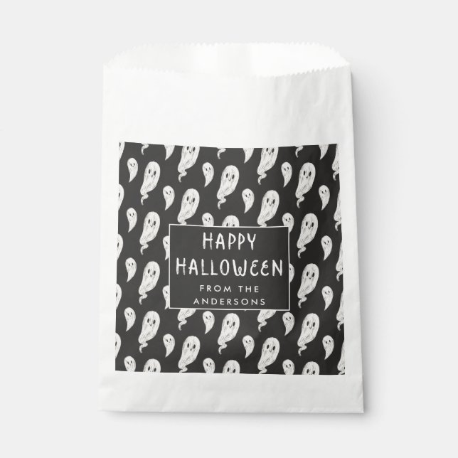 Bolsa De Papel Feliz regalo de fiesta de Halloween (Anverso)