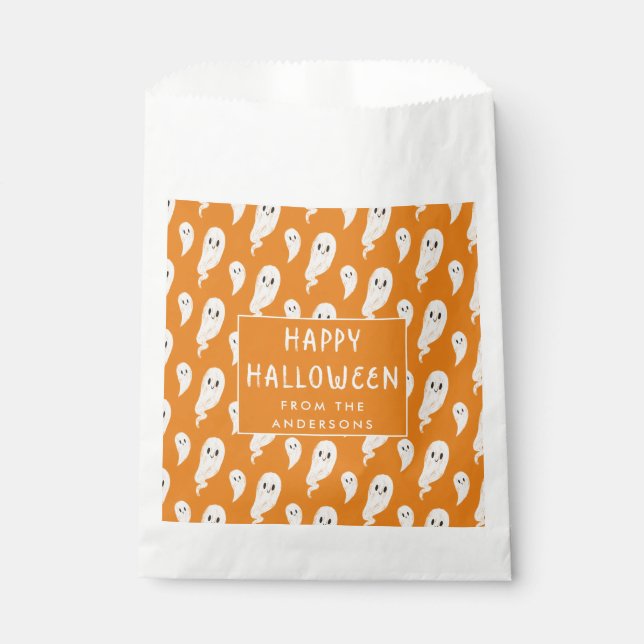 Bolsa De Papel Feliz regalo de fiesta de Halloween (Anverso)
