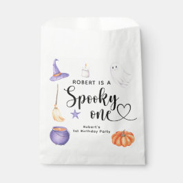 Bolsa De Papel Festejo de primer cumpleaños de Spooky One Hallowe