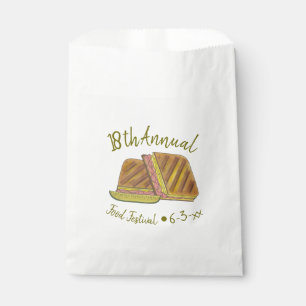 Bolsa De Papel Festival Anual de Comida Sandwich Cubano Lunch Del