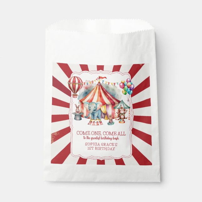 Bolsa De Papel Festival de circo de carnaval de presupuesto cumpl (Anverso)