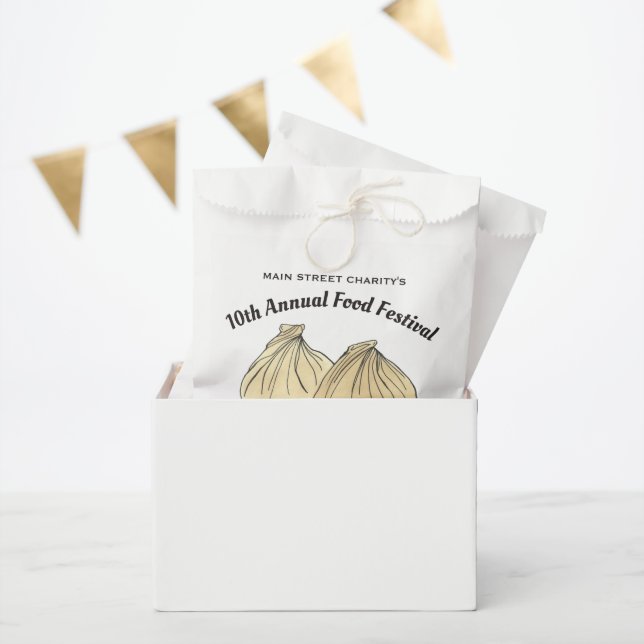 Bolsa De Papel Festival de comida chino Dim Sum Shumai Dumpling (Fiesta)