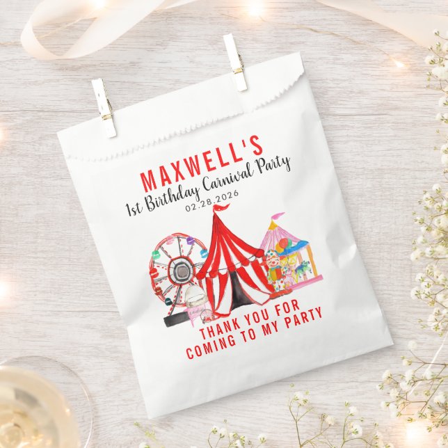 Bolsa De Papel Festival del Circo de Carnaval: Gracias Cumpleaños (Cortado)