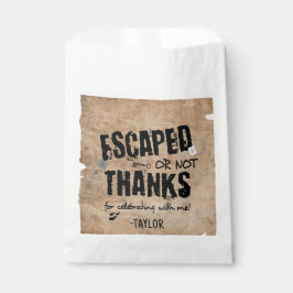 Bolsa De Papel Festividad de cumpleaños de Escape Room Gracias