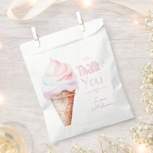 Bolsa De Papel Festividad de cumpleaños helado gracias