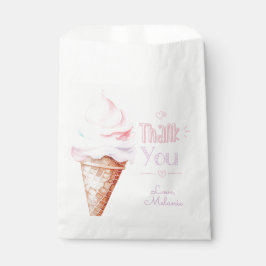 Bolsa De Papel Festividad de cumpleaños helado gracias
