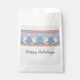 Bolsa De Papel Festividad de Personalizable de la Montaña Nórdica