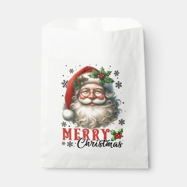 Bolsa De Papel Festividad Feliz Navidad fiesta (Anverso)
