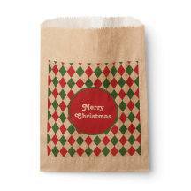 Festividad Retro Red Green Harlequin