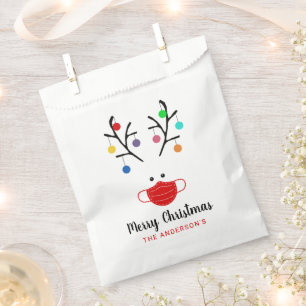 Bolsa De Papel Festividades modernas Navidades de renos enmascara