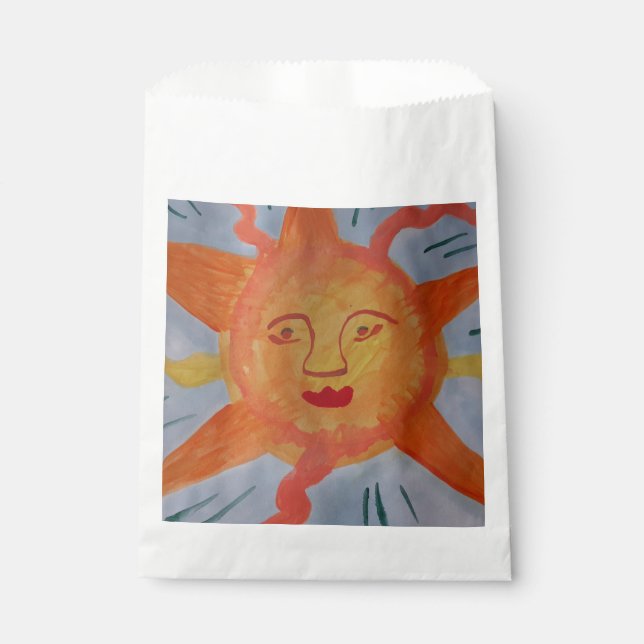Bolsa De Papel Fiery Sun Favor Bag (Anverso)