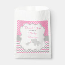 Fiesta Baby Shower rosa y gris elefante