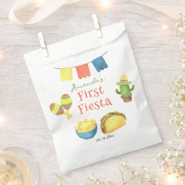 Bolsa De Papel Fiesta de Acuarela Cumpleaños Uno