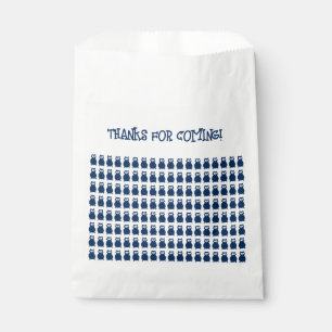 Bolsa De Papel Fiesta de Alumnos de Búho Azul