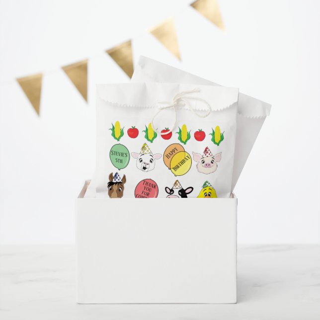 Bolsa De Papel Fiesta de Animales Barnyard (Fiesta)
